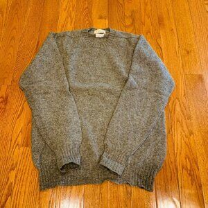 Paul Stuart Sweater Mens 100% Wool Crewneck Pullover Size Large Made In Scotland